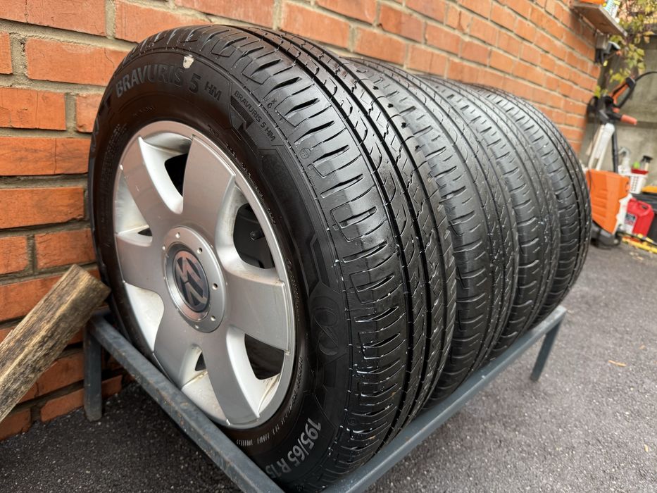 Комплект Диски резина літо Фольцваген Гольф Тоуран Каді Пасат R15 5112