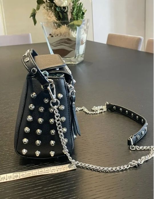 Крос боді Zara, клатч Зара, сумка з шипами