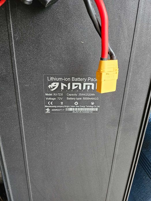 Bateria 72v LG Nami, Laotie Ti40, Es40pro