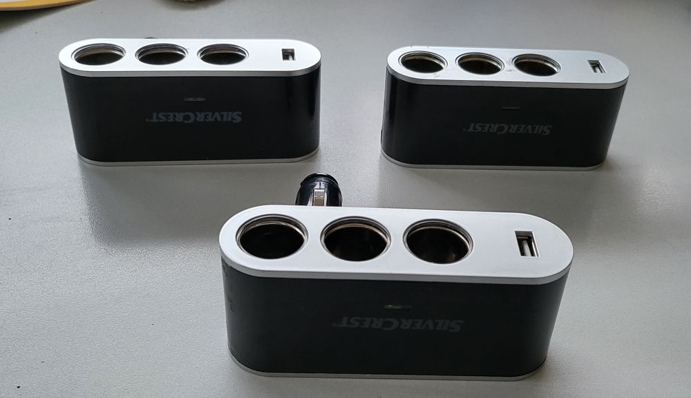 Carregador isqueiro  tripla usb