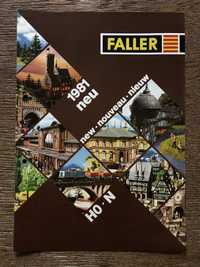 Stary oryginalny katalog FALLER 1981 Dodatek Nowości kolejka H0 model