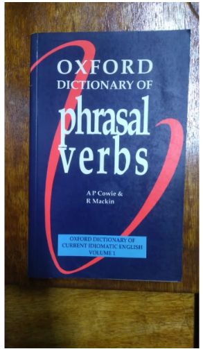 COMO NOVO Oxford Dictionary Of PHRASAL VERBS Mackin A.P. Cowie Livro
