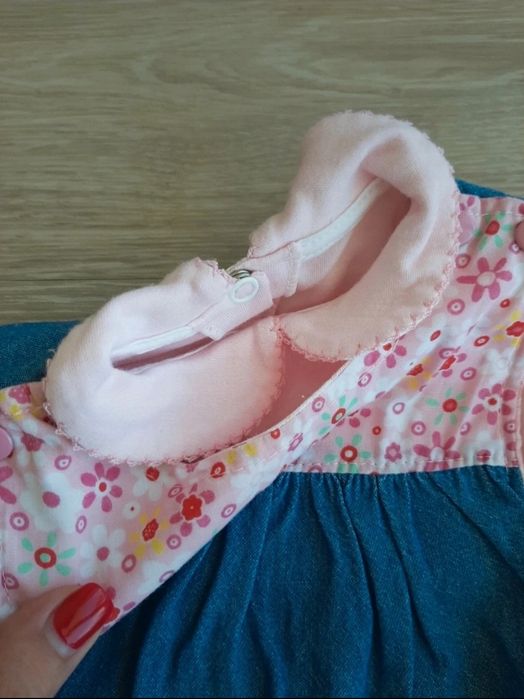 Conjunto Vestido borboleta + Camisola 3-6m