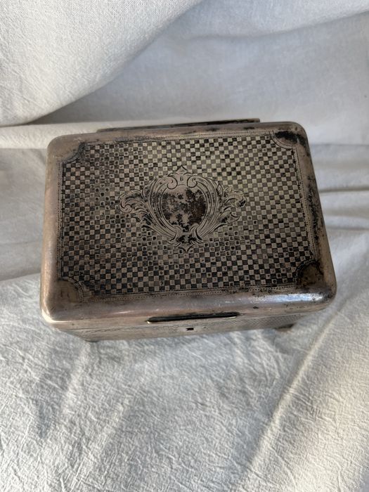 Cukiernica NORBLIN posrebrzana zlocona fraget