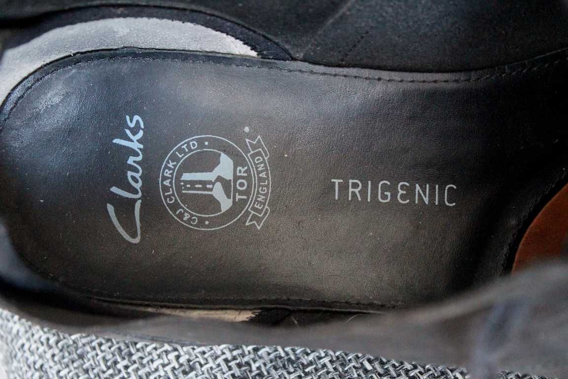 Туфлі Clarks Trigenic Оригінал Нат шкіра нубук 46р