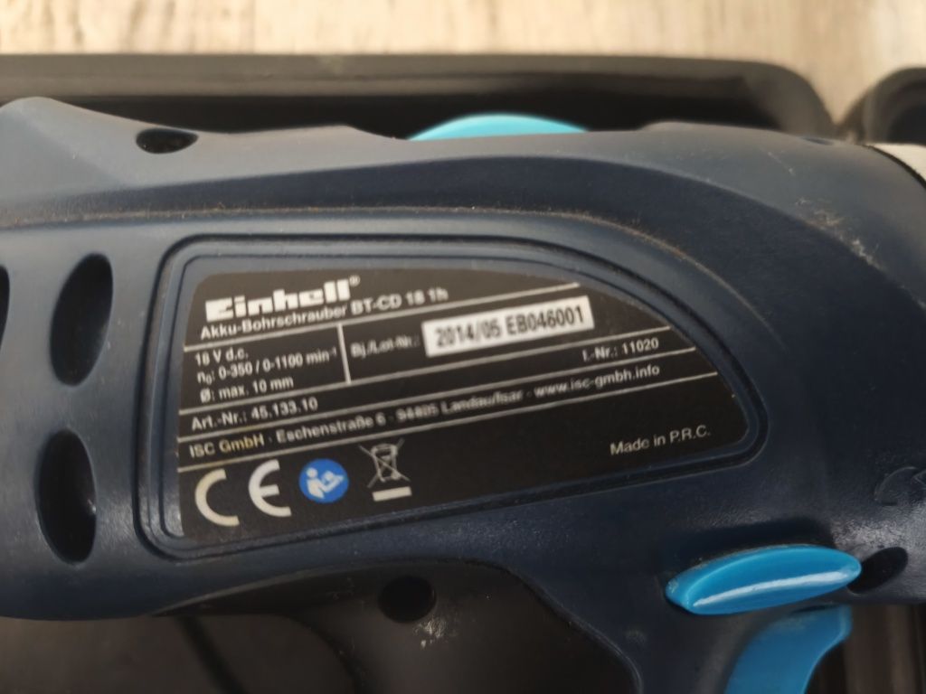 Akumulatorowa wiertarko-wkrętarka Einhell 18V