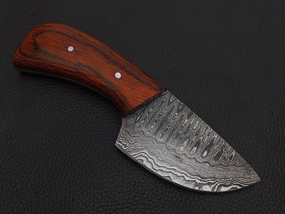 NÓŻ DAMAST ze stali damasceńskiej 15cm myśliwski wykonany ręcznie
