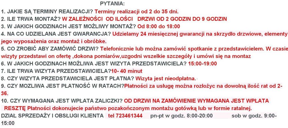 DRZWI WEWNĘTRZNE kamuflaże futryn i kompleksowa wymiana drzwi