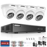 Kit Vídeo Vigilância 4 Câmaras DOME CABO * AHD 1080P * Visão Noturna