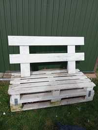 Siedzisko, sofa drewniana z palet na ogród lub balkon