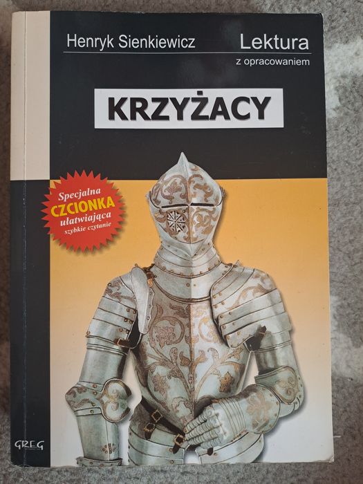 Książka Krzyżacy, lektura z opracowaniem