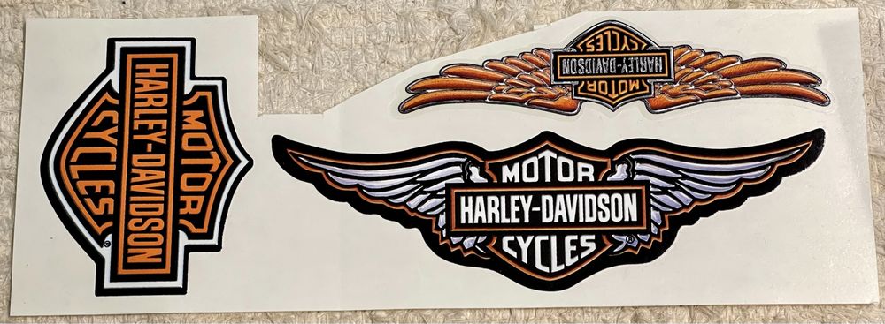 Harley-Davidson komplet 3 szt naklejek, nowe