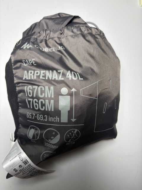 Peleryna przeciwdeszczowa Quechua Arpenaz 40L