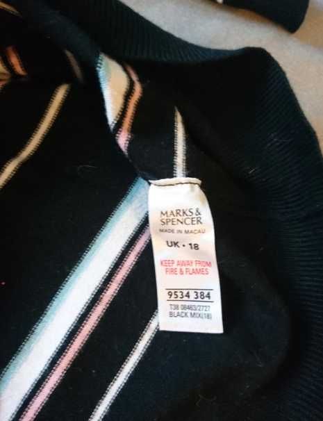 Sweterek damski w paski, Marks&Spencer