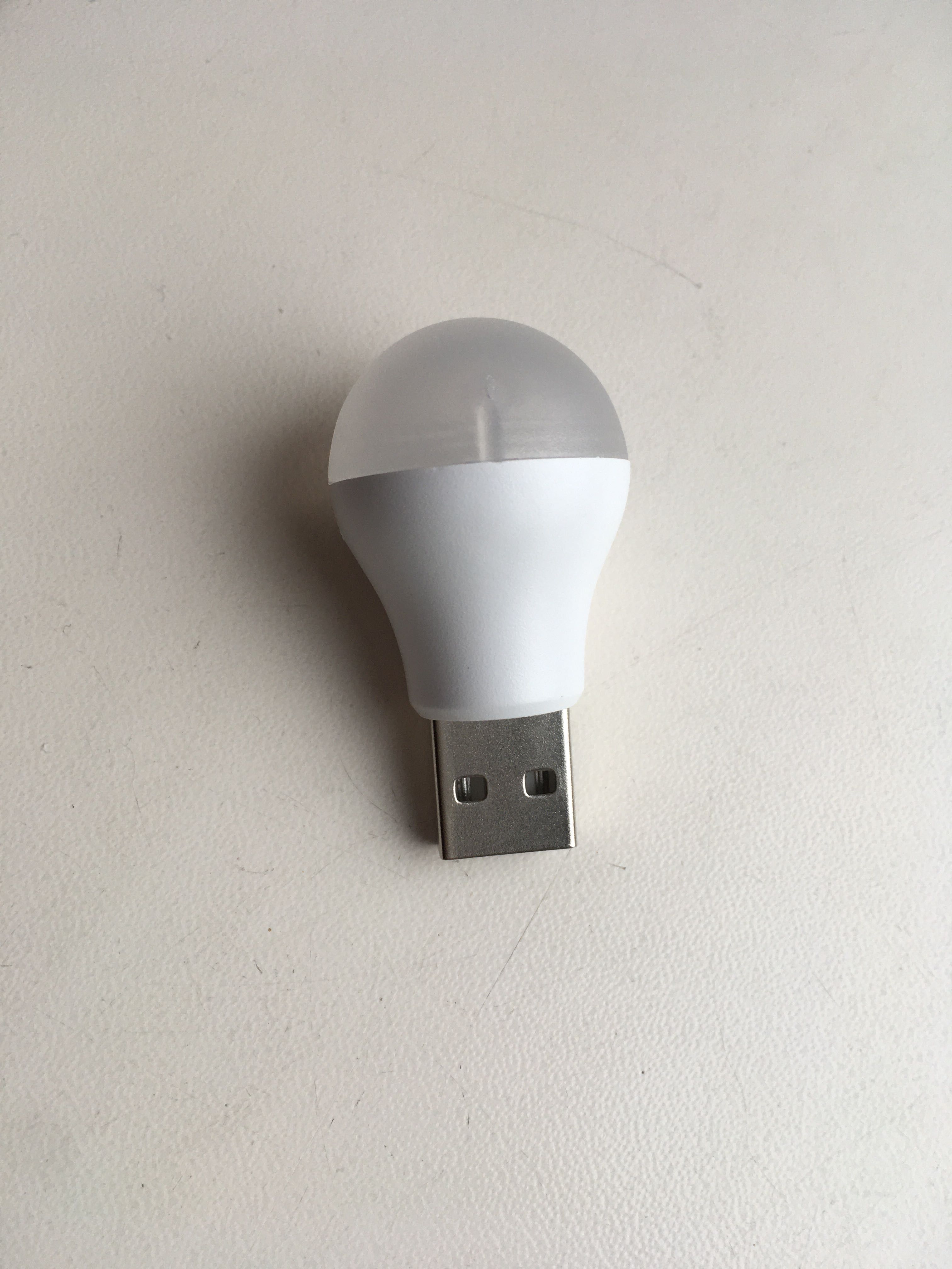 Ліхтарик LED (0,5Вт) яскравий USB лампа від павербанку