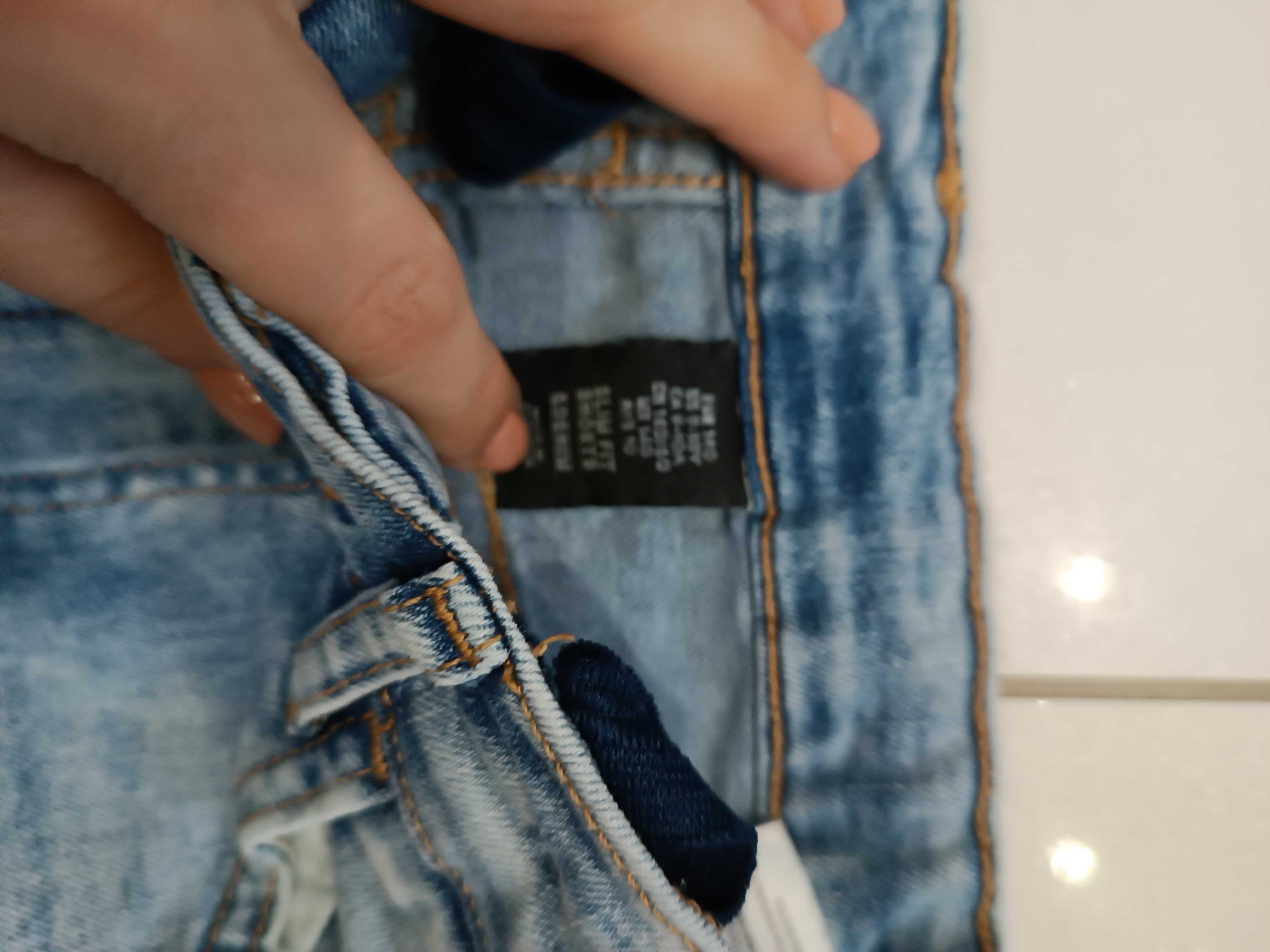 Spodenki jeansowe chłopięce h&m 140