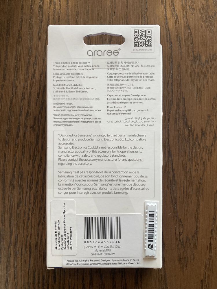 Etui/Case Samasung Galaxy M11 (Przezroczysty)