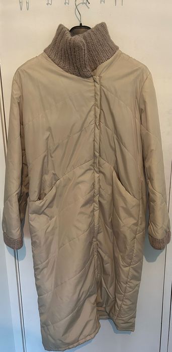 ICHI Gabardine / Trench Coat / Beige / Pale (Tamanho L)