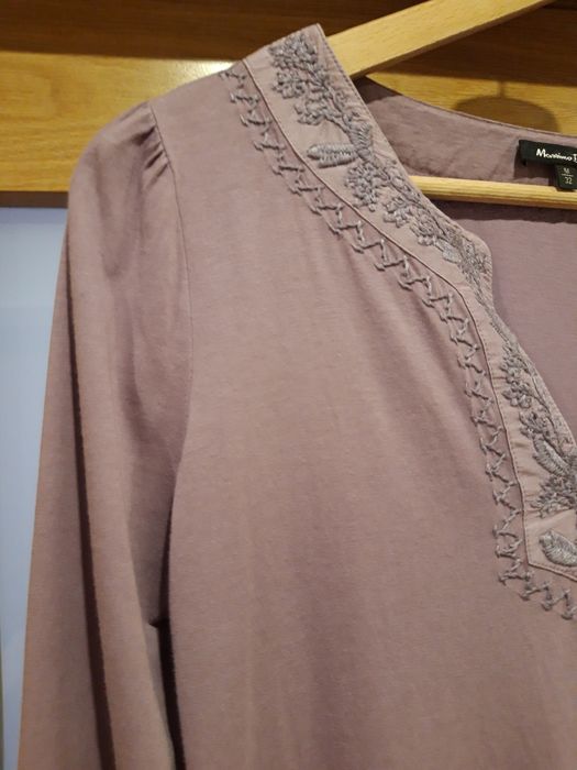 T-shirt lilás de mangas compridas da Massimo Dutti (S/M)