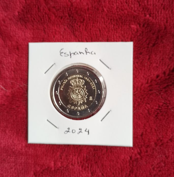Espanha 2024 - Moeda 2€ alusiva aos 200 Anos da Policia