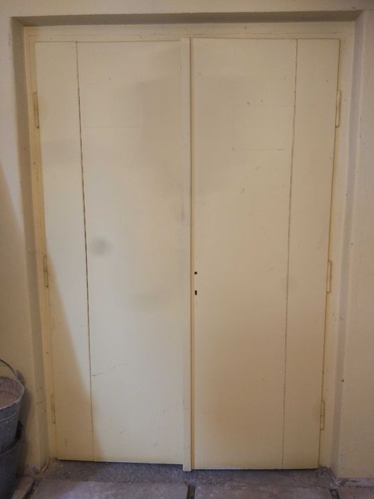 Drzwi drewniane balkonowe podwójne