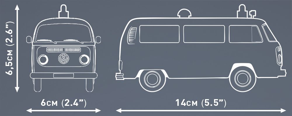 Klocki Cobi 24619 ACTION TOWN samochód Volkswagen T2B Krankenwagen