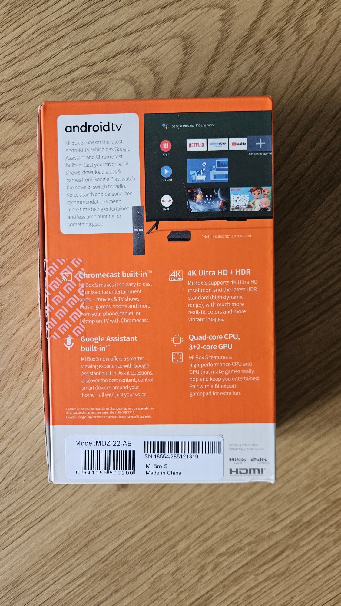 Mi box s Android tv