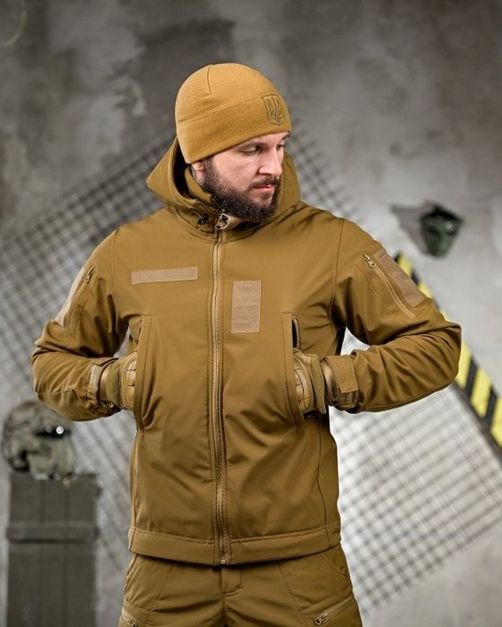 Тактичний костюм софтшел softshell 6в1 койот