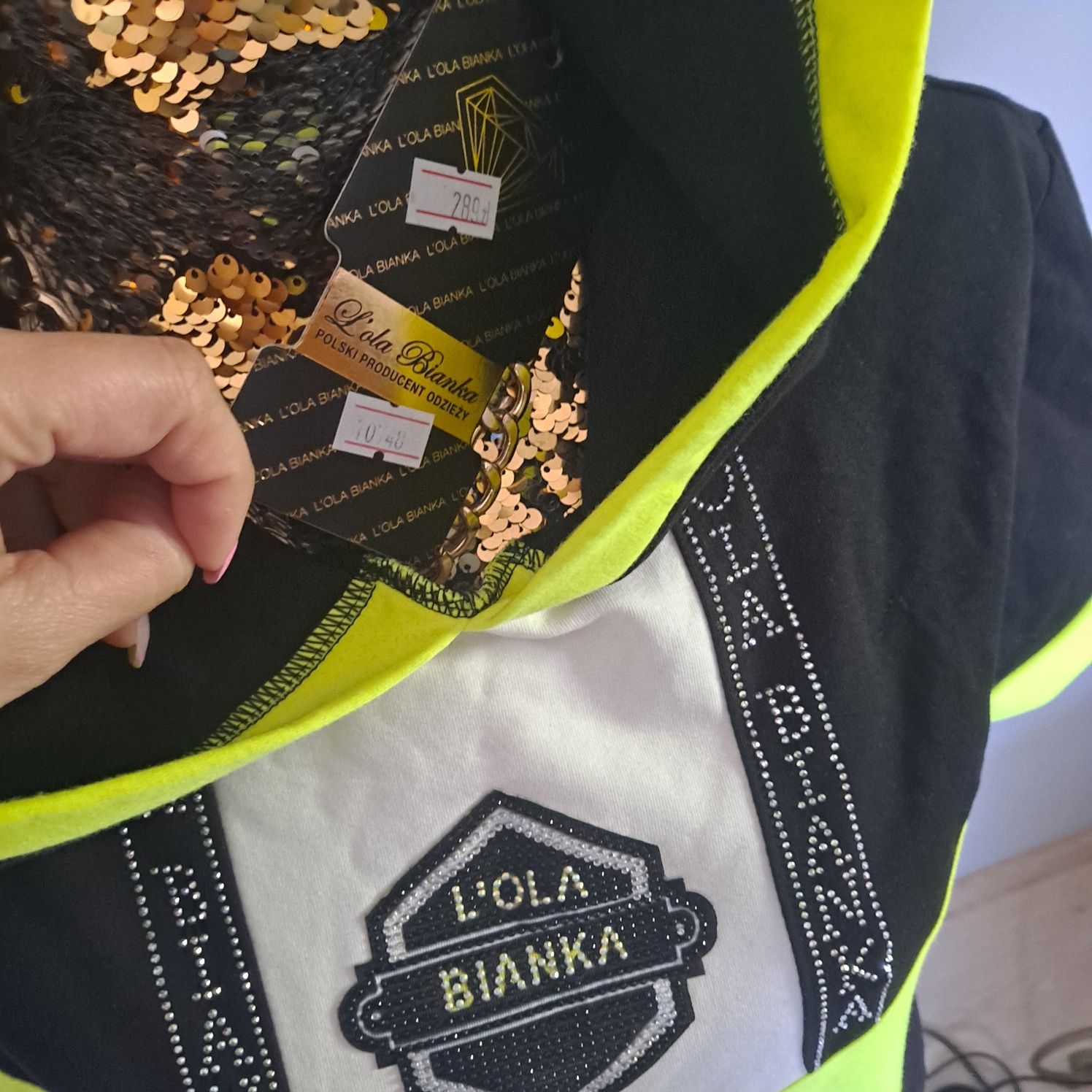 Dres cyrkonie  Lola Bianka neon