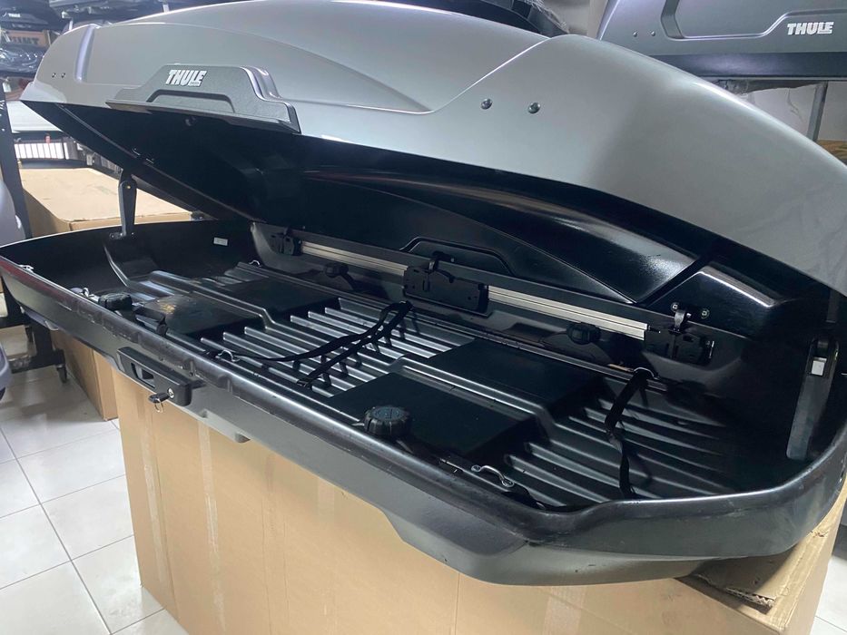 Автобокс на дах Thule Motion XT L чорний сірий глянець 195x89x44 450л