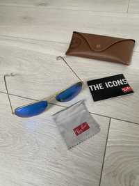 Ray ban niebieskie polaryzowane