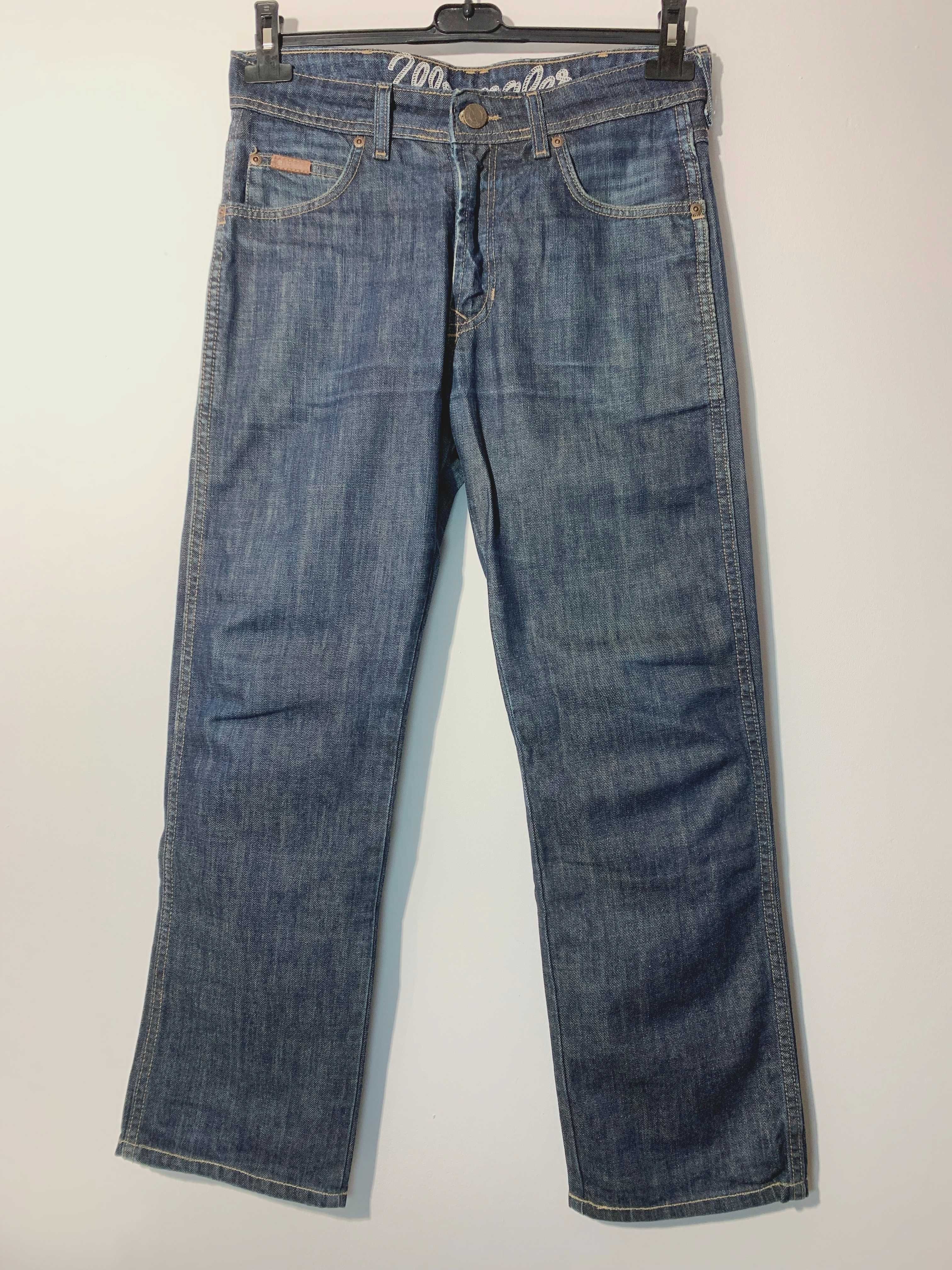 spodnie męskie Wrangler Clyde W29 L32 jeans dżins denim proste S M