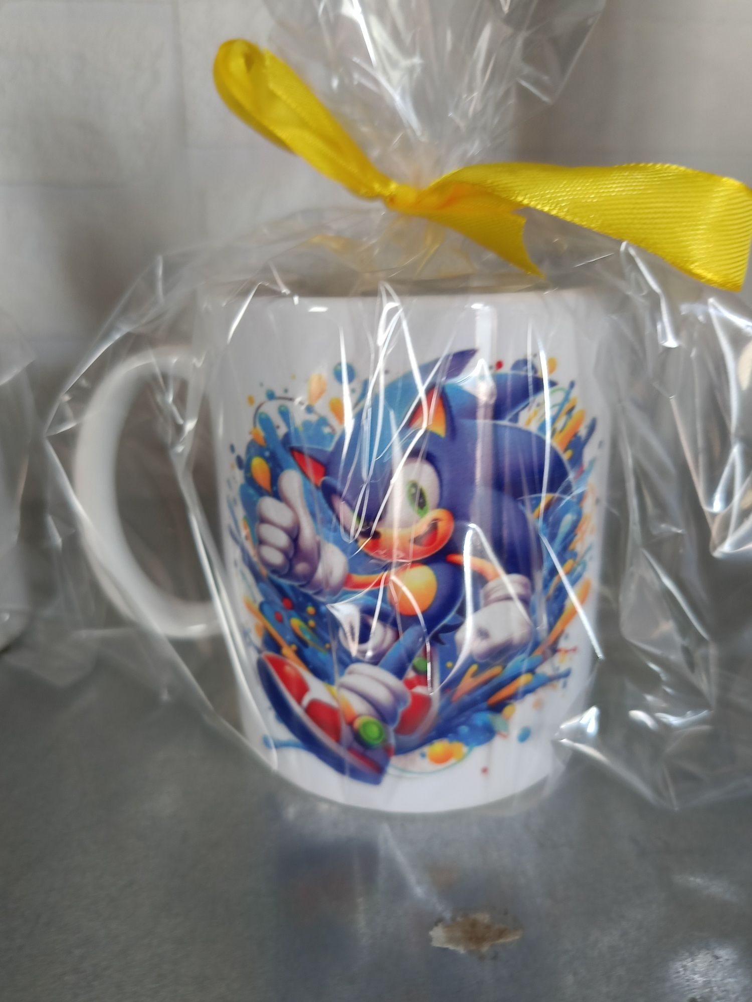 Nowy kubek Sonic ceramiczny 330 ml fajny prezent