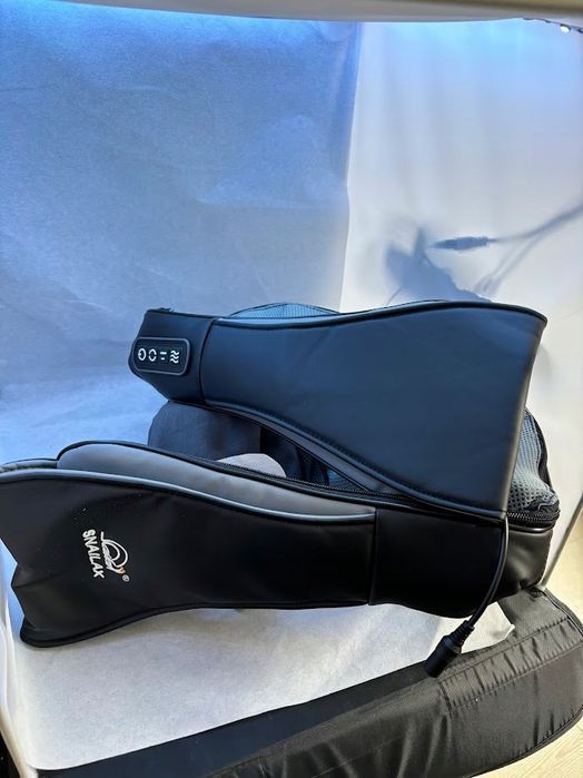 snailax masażer szyi ramion pleców z funkcją ogrzewania rotacyjny 3d