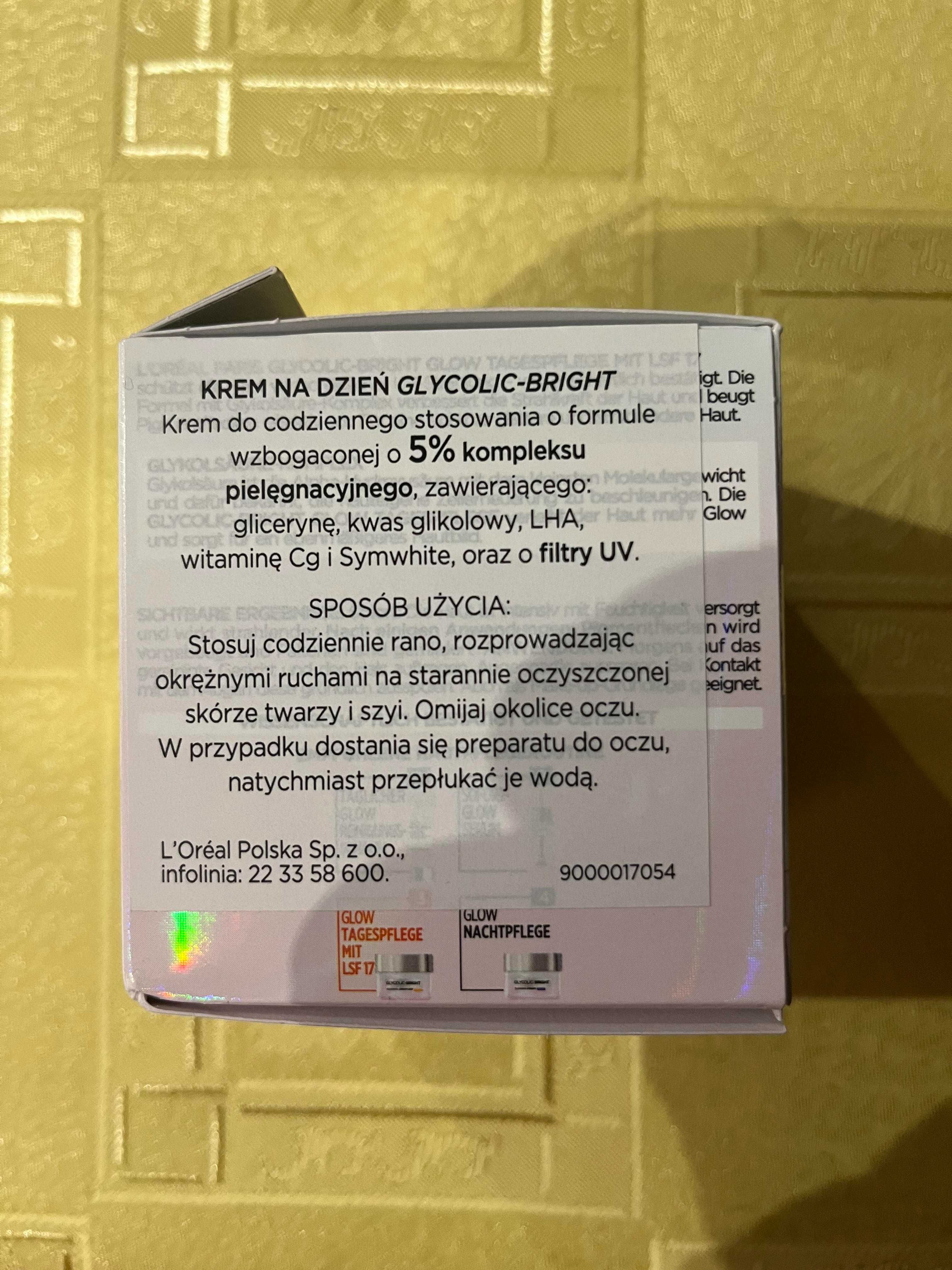 Krem na dzień z filtrem L’Oréal Paris Glycolic-Bright