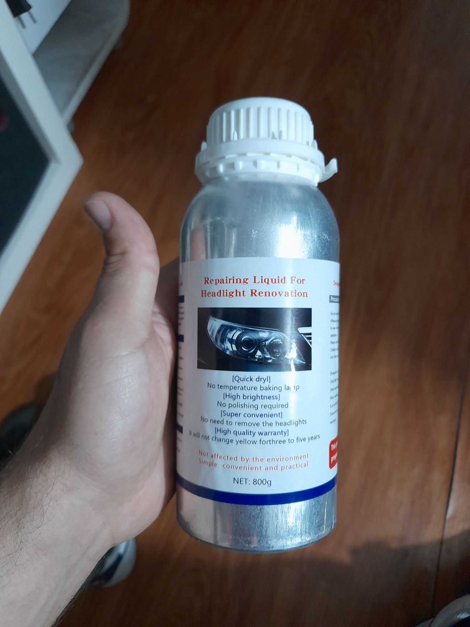 Polimero de polir farol de carro 800ml