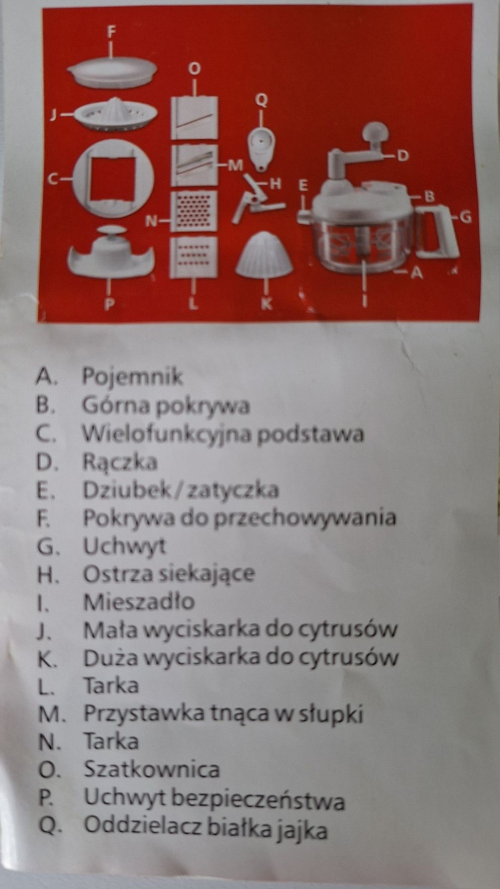 Ekspresowy mikser ręczny Multichef 17 cz.
