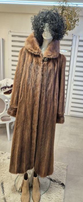 Futro płaszcz  z norek