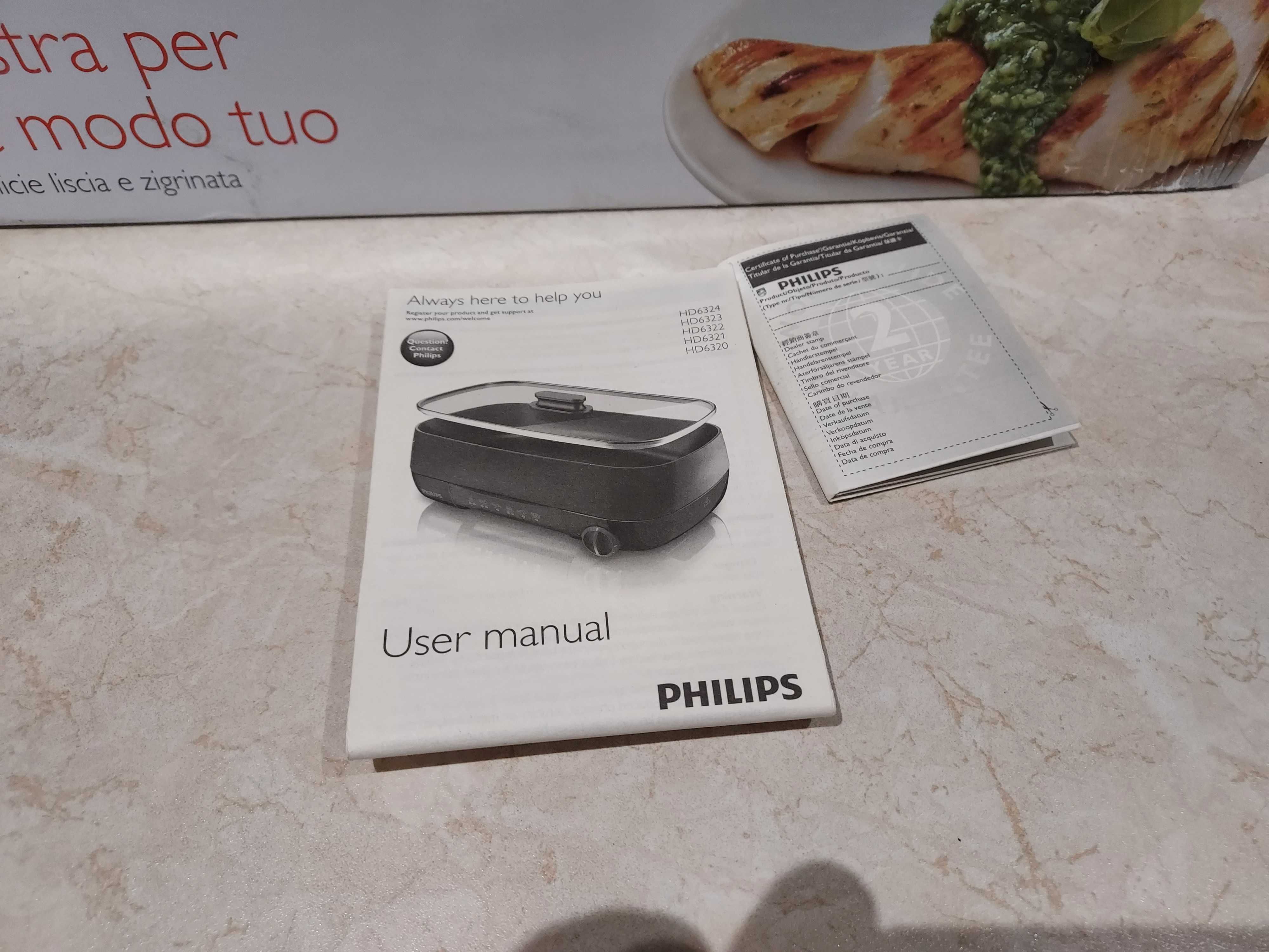Grill Elektryczny Philips HD632320 pelna dokumentacja