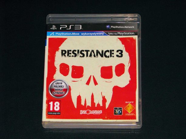 Gra PS3 Resistance 3 III wersja Polska po Polsku PL Stan Wzorowy Tanio