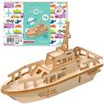 Little Story Drewniane Puzzle Model 3D - Jacht
