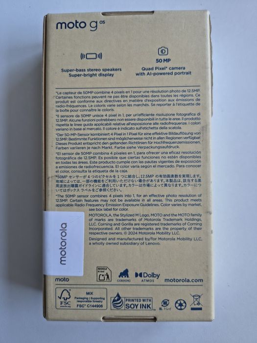 Motorola Moto g05  4+64GB Forest Green NOWY