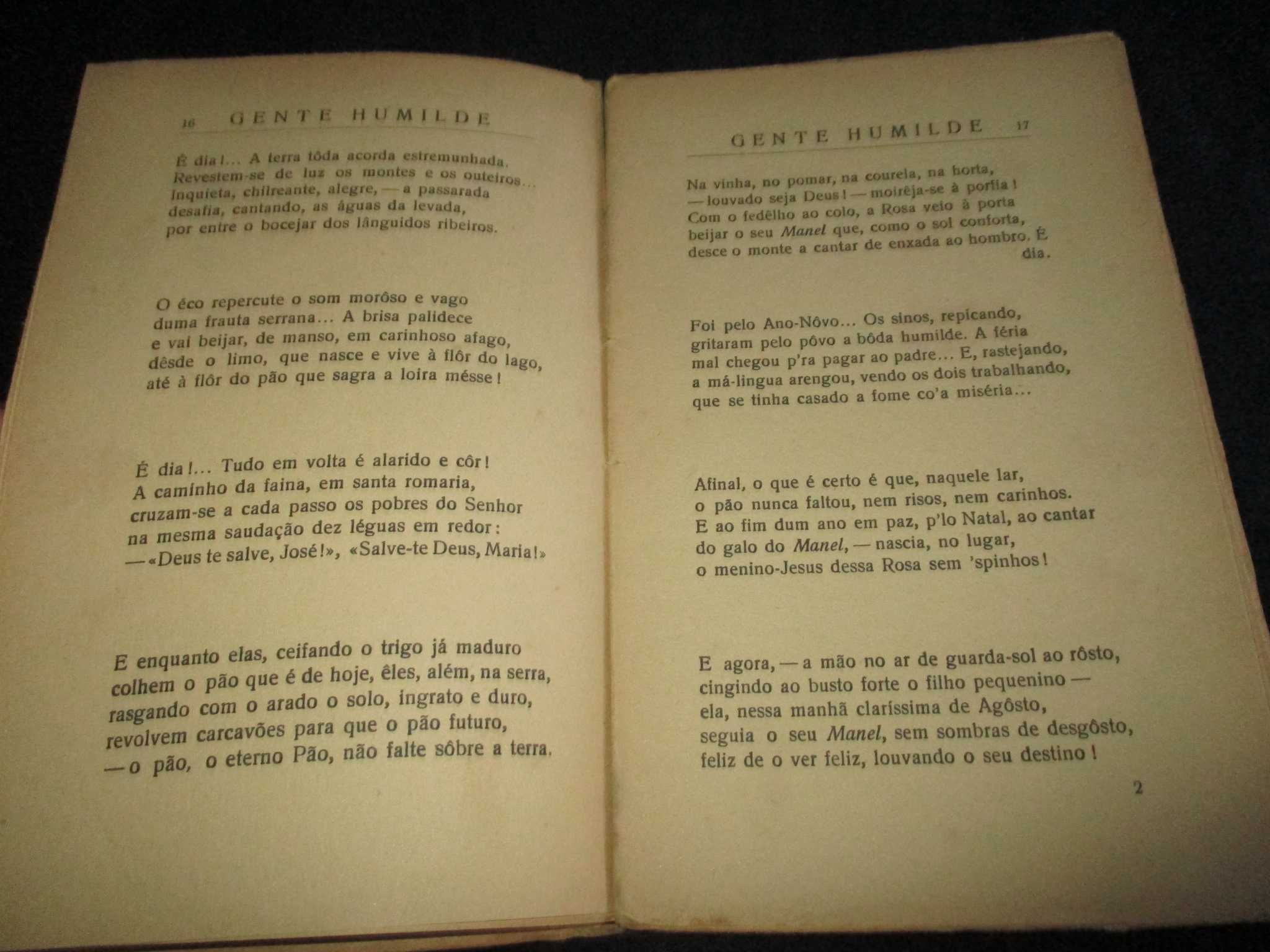 Livro Gente Humilde Silva Tavares 1ª edição 1934