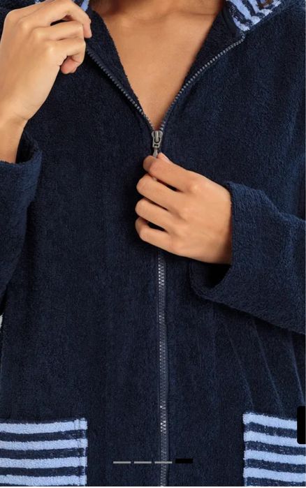 Szlafrok z frotte z bawełny organicznej