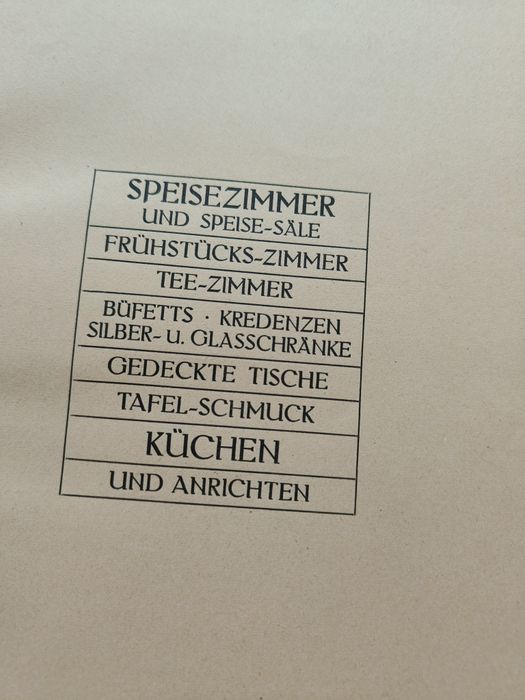 Oryginalna Przedwojenna Książka Alexander Koch's Meble Biedermeier