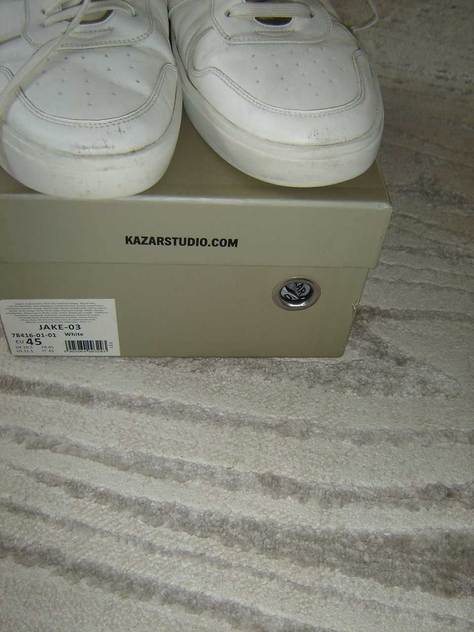 Sneakersy białe KAZAR rozmiar 45-tanio zobacz!