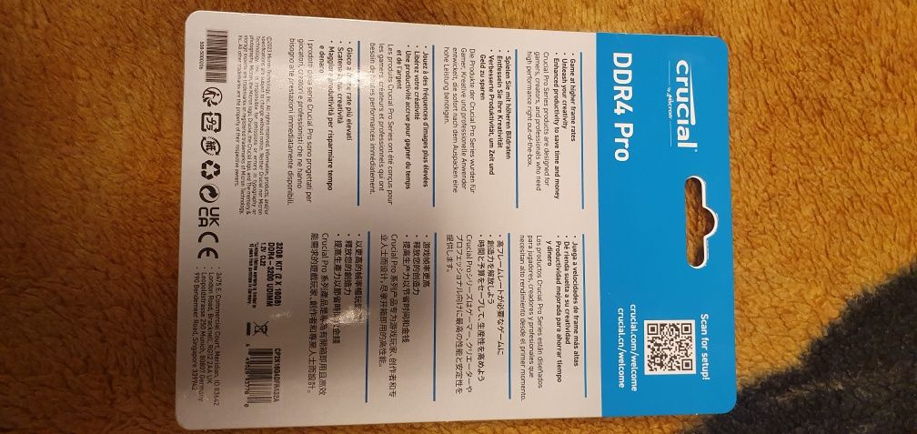 Pamięć Ram Crucial DDR4 PRO 2x16GB