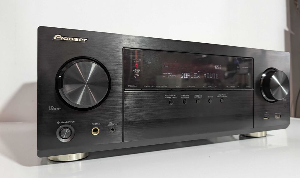 7.2 Ресивер Pioneer VSX-924,має 150 Вт/канал/HDMI/Bluetooth/4K/USB/ARC