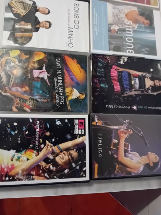Conjunto de 14 Dvd's Música Brasileira/Portuguesa