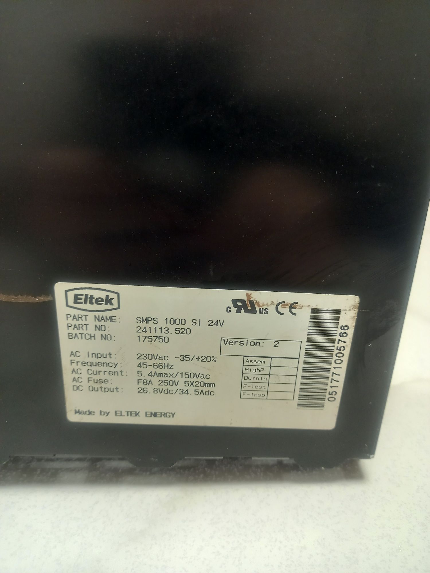 Блок питания Eltek SMPS 1000 10-30v